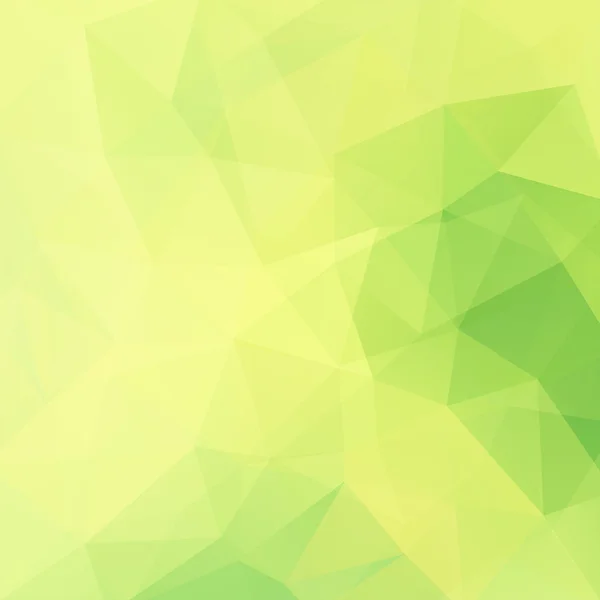 Abstrakter Hintergrund bestehend aus gelben, grünen Dreiecken, Vektorillustration — Stockvektor