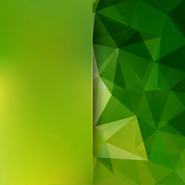 Contexto de formas geométricas. Blur pano de fundo com vidro. Padrão de mosaico verde. Ilustração vetorial — Vetor de Stock