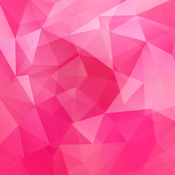 Achtergrond gemaakt van driehoeken. Vierkante samenstelling met geometrische vormen. EPS 10 roze kleur. — Stockvector