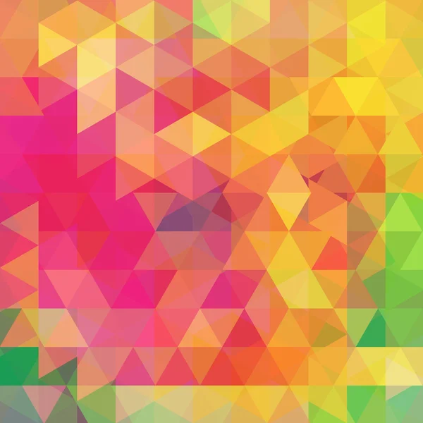 Abstrakter Hintergrund mit Dreiecken. bunte geometrische Vektorillustration. kreative Design-Vorlage. gelb, orange, rosa, grüne Farben. — Stockvektor