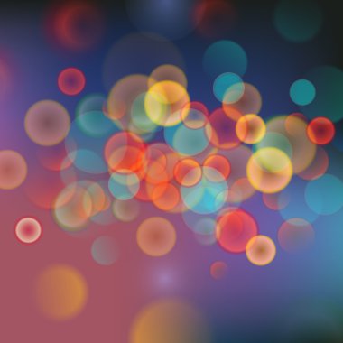 Renkli bokeh ile soyut arkaplan.