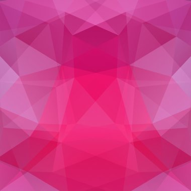 Soyut geometrik tarzı pembe arka plan. Vektör çizim
