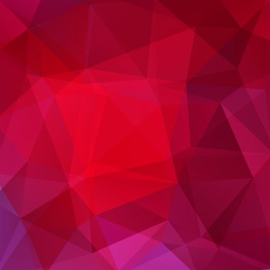 Soyut çokgen noel arka plan. Kırmızı geometrik vektör illüstrasyon. Yaratıcı tasarım şablonu.