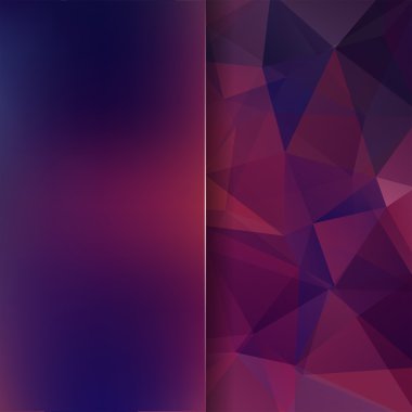 Soyut poligonal vektör arka plan. Mor geometrik vektör çizim. Yaratıcı tasarım şablonu. Soyut vektör arka plan tasarım kullanmak için