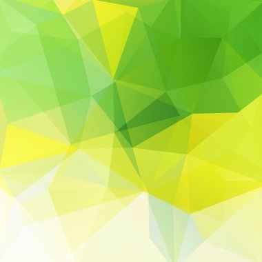 Soyut geometrik tarzı sarı arka plan. Yeşil iş geçmişi vektör çizim