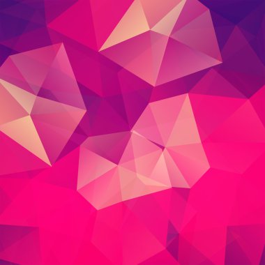 pembe, turuncu üçgenler, vektör çizim oluşan arka plan