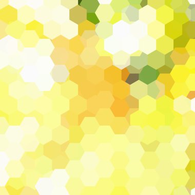 Geometrik şekillerin arka planı. Sarı mozaik desen. Vektör EPS 10. Vektör illüstrasyonu