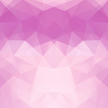 Geometrik şekillerin arka planı. Pembe mozaik desen. Vektör EPS 10. Vektör illüstrasyonu