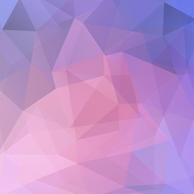 Soyut çokgen vektör arkaplanı. Pembe geometrik vektör çizimi. Yaratıcı tasarım şablonu