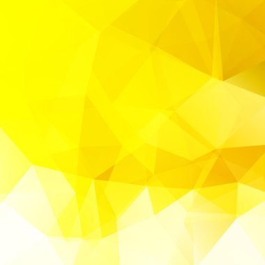 Soyut çokgen vektör arkaplanı. Sarı geometrik vektör çizimi. Yaratıcı tasarım şablonu.