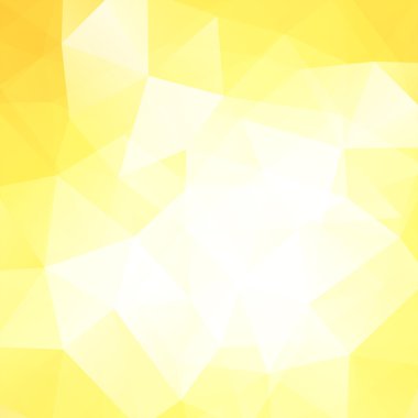 abstract background consisting of yellow, white triangles, vector illustration