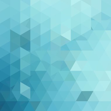 Üçgen oluşan arka plan. İş sunumları veya web şablonu afiş afiş için geometrik mavi tasarım. Vektör çizim