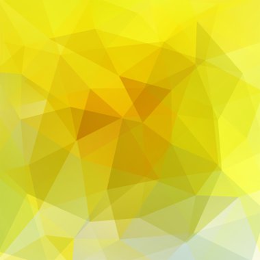 Çokgen vektör arka plan. Kapak tasarımı, kitap tasarımı, web sitesi arka plan kullanılabilir. Vektör illüstrasyon. Sarı renk.