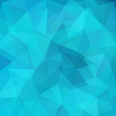 Soyut geometrik tarzı mavi arka plan. Vektör çizim