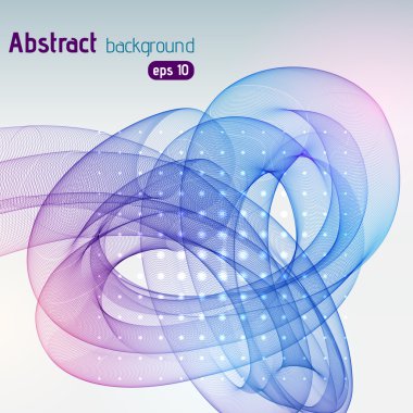 Arka plan girdap dalgalar ile. EPS 10 vektör çizim. Pembe, mavi, mor renkler.