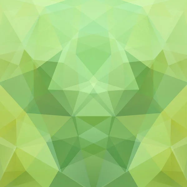 Bakgrund av geometriska former. Grönt mosaikmönster. Vektor illustration — Stock vektor