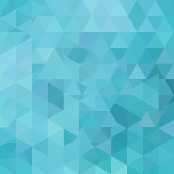 Achtergrond gemaakt van driehoeken. Vierkante samenstelling met geometrische vormen. EPS 10 blauwe kleur. — Stockvector