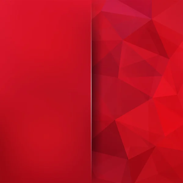 Abstract background consisting of triangles. Geometric design for business presentations or web template banner flyer. Vector illustration. Red color — Stockvector