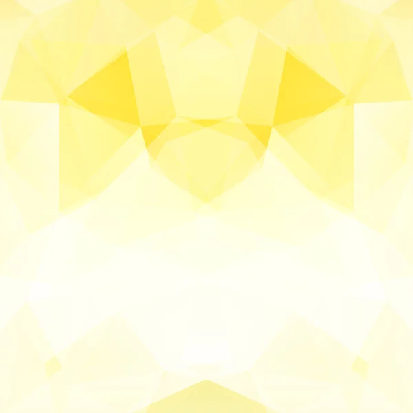 Fondo ligero hecho de triángulos. Composición cuadrada con formas geométricas. Eps 10 Amarillo, colores blancos . — Archivo Imágenes Vectoriales