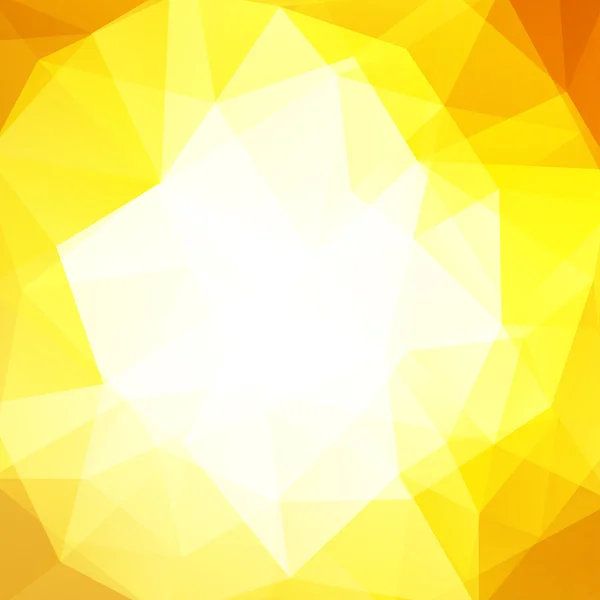 Fond polygonal. Peut être utilisé dans la conception de couverture, conception de livre, fond de site Web. Illustration vectorielle. Couleurs blanc, jaune, orange . — Image vectorielle