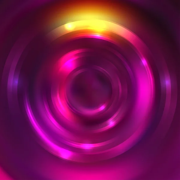 추상적인 원형 배경, 벡터 디자인. 빛나는 용수철 형. 에너지 흐름 터널입니다. 핑크, 퍼플 색상. — 스톡 벡터
