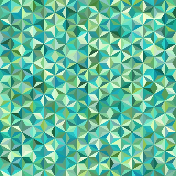 Abstract seamless background consisting of triangles. Geometric design for business presentations or web template banner flyer. Vector illustration. Green, blue colors. — Stock Vector