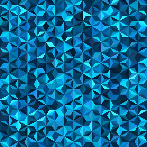 Background of geometric shapes. Seamless mosaic pattern. Vector illustration. Blue color. — Stock Vector