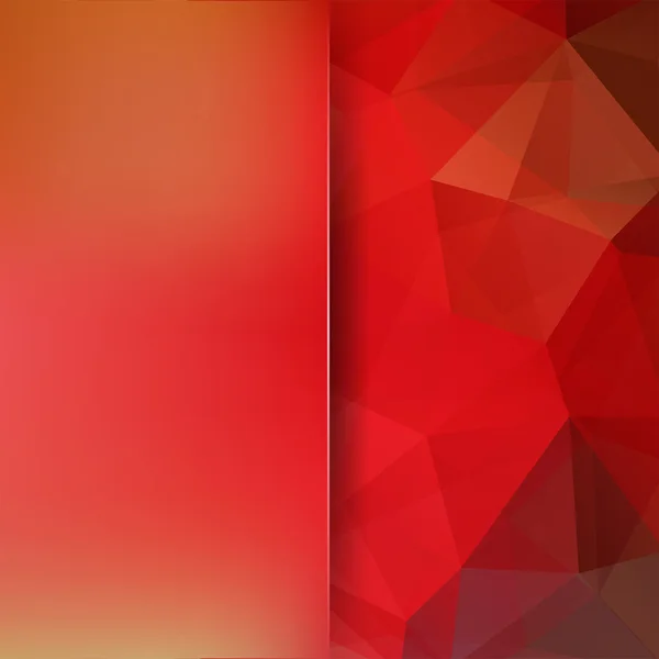 Abstrakter polygonaler Vektorhintergrund. rote geometrische Abbildung. Kreative Design-Vorlage — Stockvektor