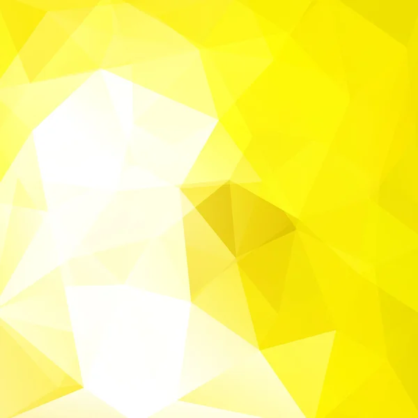 Abstract background consisting of triangles. Geometric design for business presentations or web template banner flyer. Vector illustration. Yellow, white colors. — Stock Vector