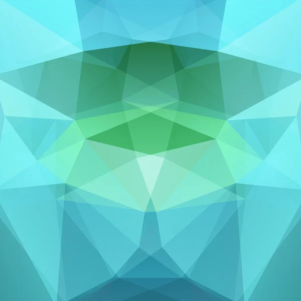 Fondo abstracto formado por triángulos azules y verdes. Diseño geométrico para presentaciones de negocios o volante de banner de plantilla web. Ilustración vectorial — Vector de stock