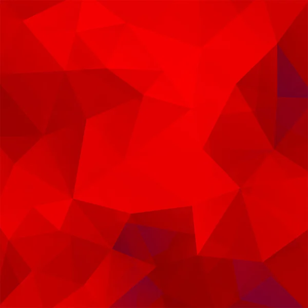 Fondo abstracto formado por triángulos rojos, ilustración vectorial — Vector de stock