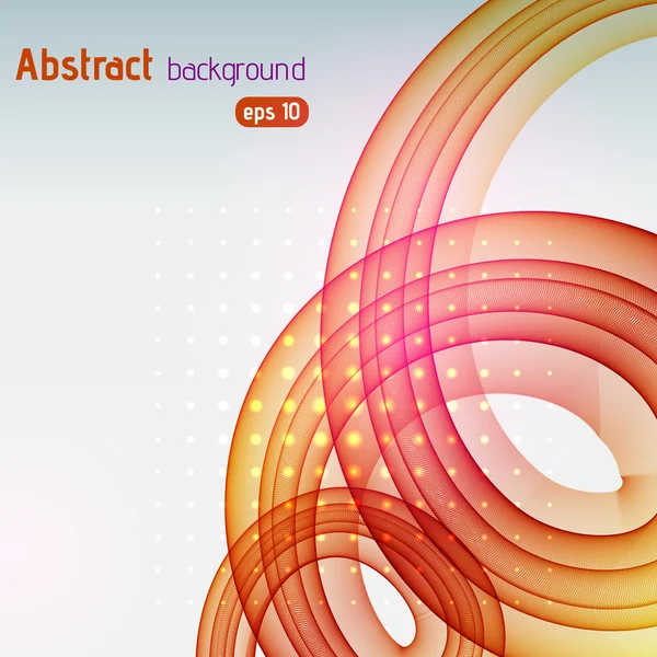 Abstrakter Hintergrund mit wirbelnden Wellen. Folge 10 Vektor-Illustration. gelb, orange, rosa Farben. — Stockvektor