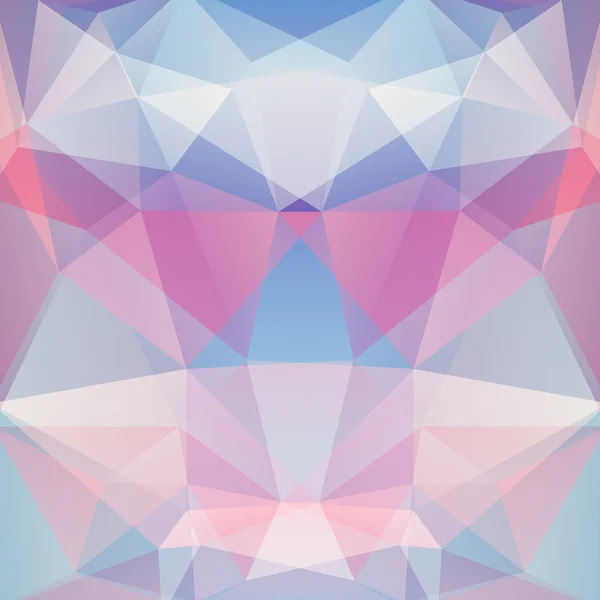 Geometriska mönster, polygon trianglar vektor bakgrund i rosa, blå toner. Illustration mönster — Stock vektor