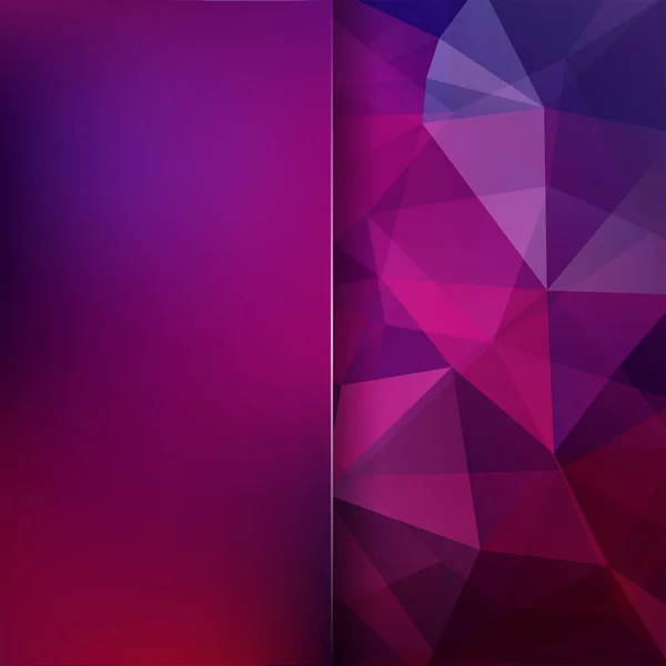 Fondo abstracto de mosaico. Fondo borroso. Fondo geométrico triangular. Elementos de diseño. Ilustración vectorial. Rosa, colores púrpura. — Vector de stock