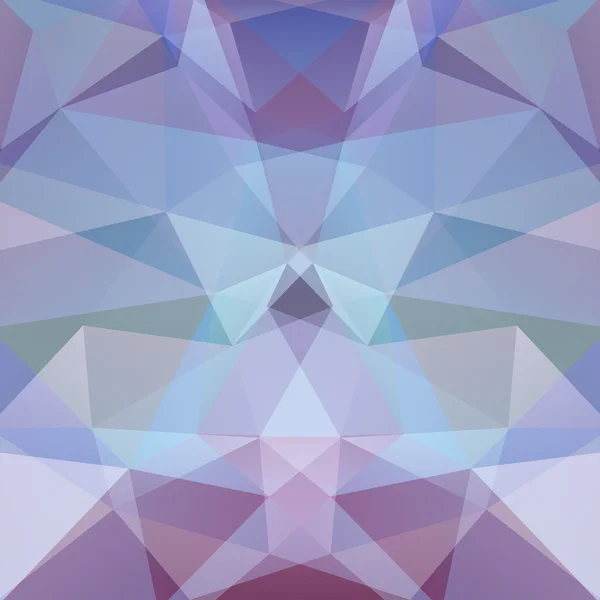 Latar belakang yang terbuat dari segitiga. Komposisi persegi dengan bentuk geometris. Eps 10 Biru, warna ungu - Stok Vektor