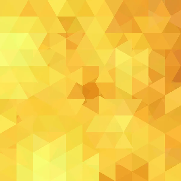 Абстрактний мозаїчний фон. Трикутник геометричний фон. Елементи дизайну. Векторні ілюстрації. Жовті, помаранчеві кольори . — стоковий вектор