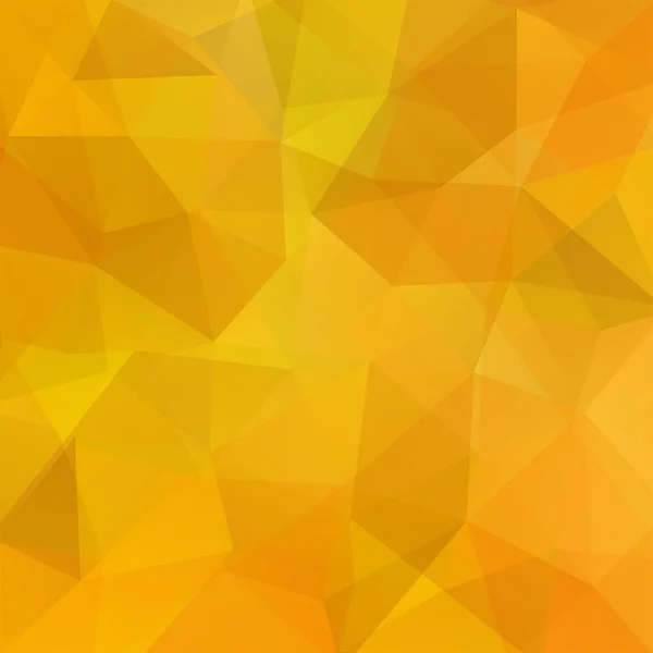Pozadí z trojúhelníků. Čtvercové kompozice s geometrickými tvary. EPS 10 žlutá barva — Stockový vektor