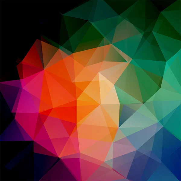 Abstrakter Hintergrund bestehend aus bunten Dreiecken, Vektorillustration — Stockvektor