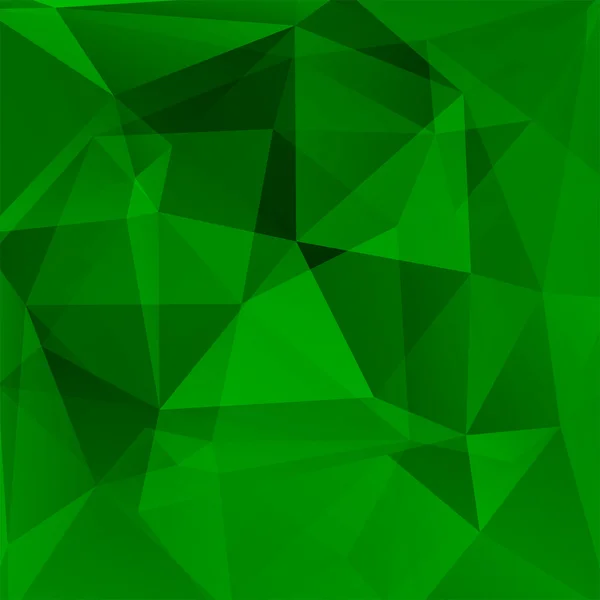 Fond abstrait composé de triangles verts, illustration vectorielle — Image vectorielle