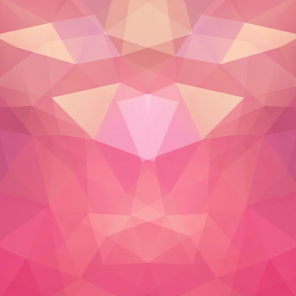 Abstrakt bakgrund bestående av trianglar. Geometriska design för affärspresentationer eller web mall banner flyer. Vektor illustration. Rosa färg. — Stock vektor
