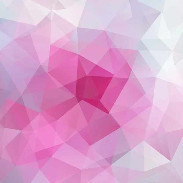 Abstracte achtergrond bestaande uit driehoeken, vectorillustratie. Roze kleur. — Stockvector