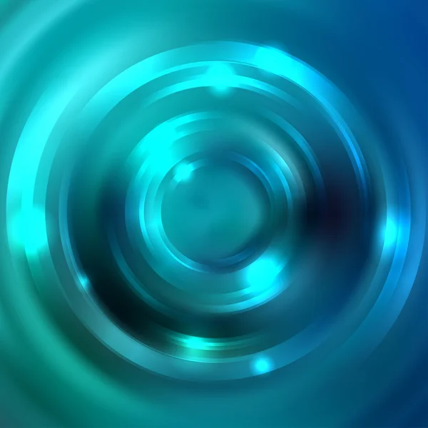 Abstracte achtergrond met lumineuze wervelende achtergrond. Glanzende swirl achtergrond. Snijpunt curven. Blauwe kleur. — Stockvector