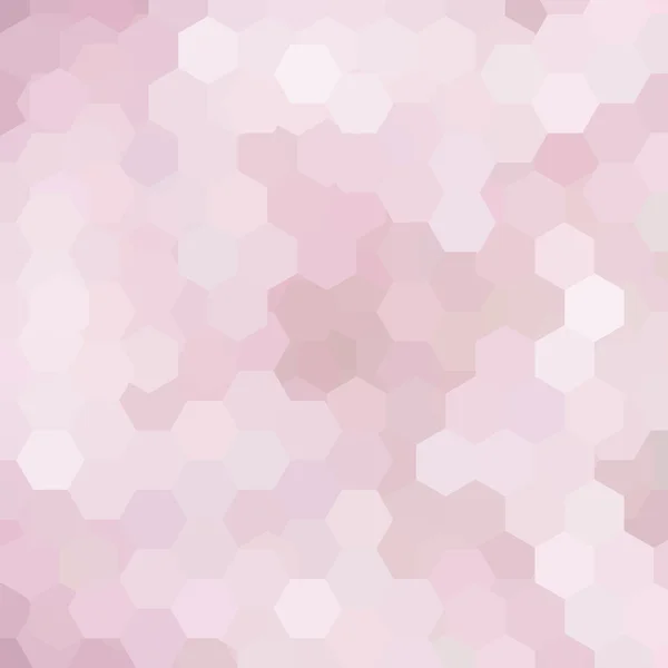 Patrón geométrico, fondo vectorial con hexágonos en tonos rosados pastel. Patrón de ilustración — Vector de stock