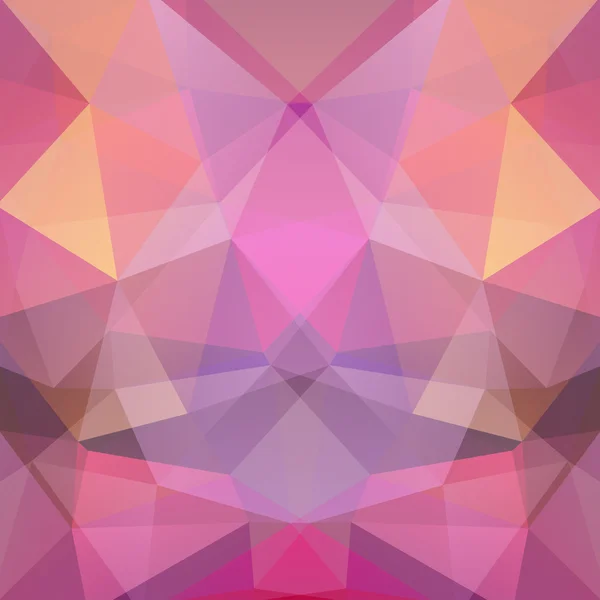 Fundo abstrato constituído por triângulos. Design geométrico para apresentações de negócios ou panfleto de banner de modelo web. Ilustração vetorial. Roxo, cores laranja . — Vetor de Stock