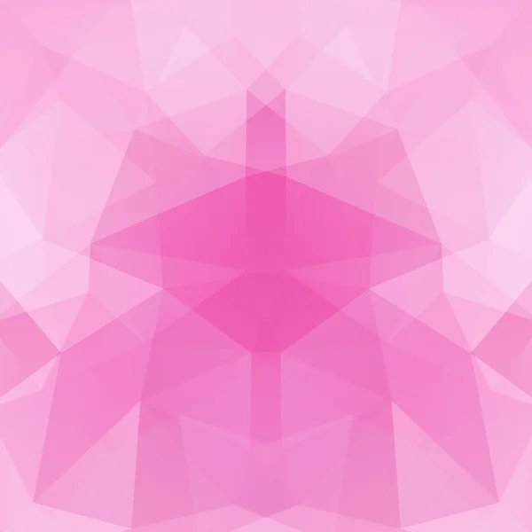 Fond fait de triangles. Composition carrée aux formes géométriques. Eps 10 couleur rose — Image vectorielle