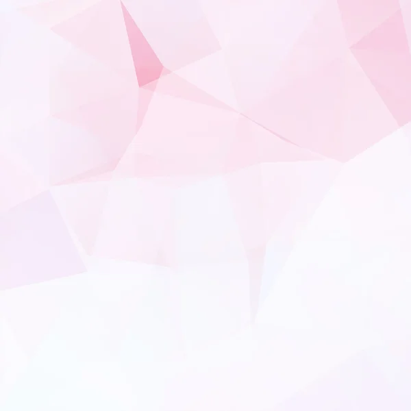 Fondo abstracto formado por triángulos. Diseño geométrico para presentaciones de negocios o volante de banner de plantilla web. Ilustración vectorial. Rosa, colores blancos . — Vector de stock