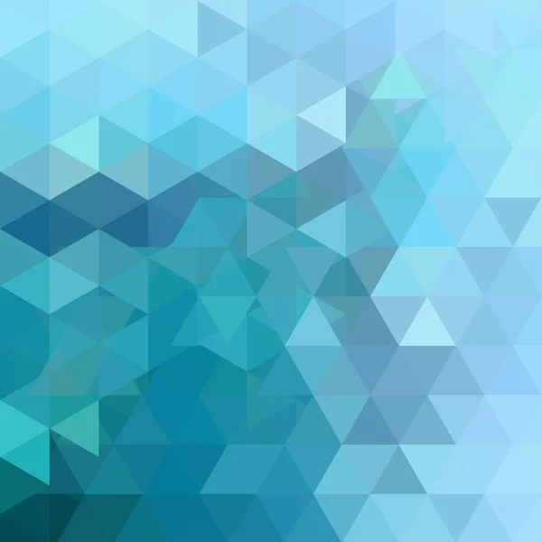 Γεωμετρικό σχέδιο, πράσινο, μπλε τρίγωνα vector φόντου σε μπλε αποχρώσεις. Εικονογράφηση μοτίβο — Διανυσματικό Αρχείο