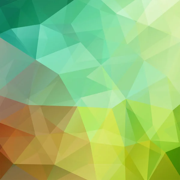 Abstract background consisting of green triangles, vector illustration — Stock Vector