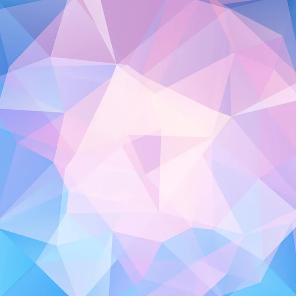 Geometrisches Muster, Polygon-Dreiecke Vektorhintergrund in blauen, rosa Tönen. Illustrationsmuster — Stockvektor