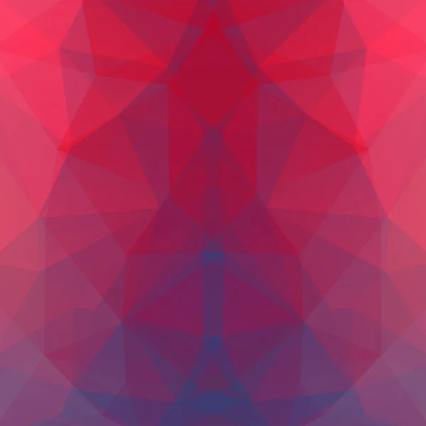 Геометричний візерунок, векторний фон трикутників у червоних, фіолетових тонах. Візерунок ілюстрації — стоковий вектор